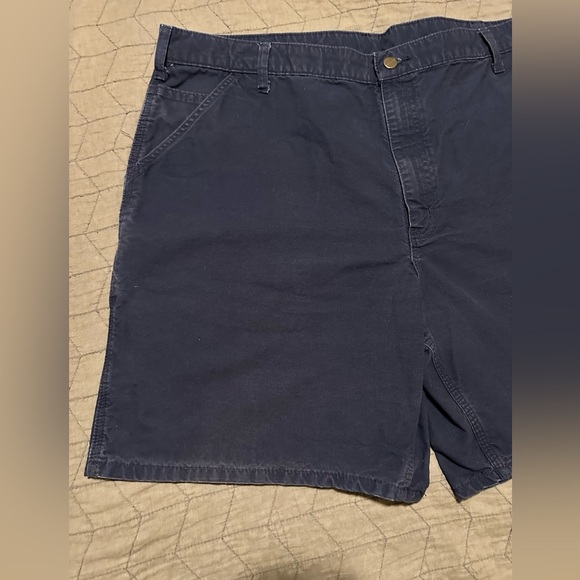 Carhartt Carpenter Utility Workwear Mens Original Fit Navy Shorts. Sz 42 - Picture 2 of 12